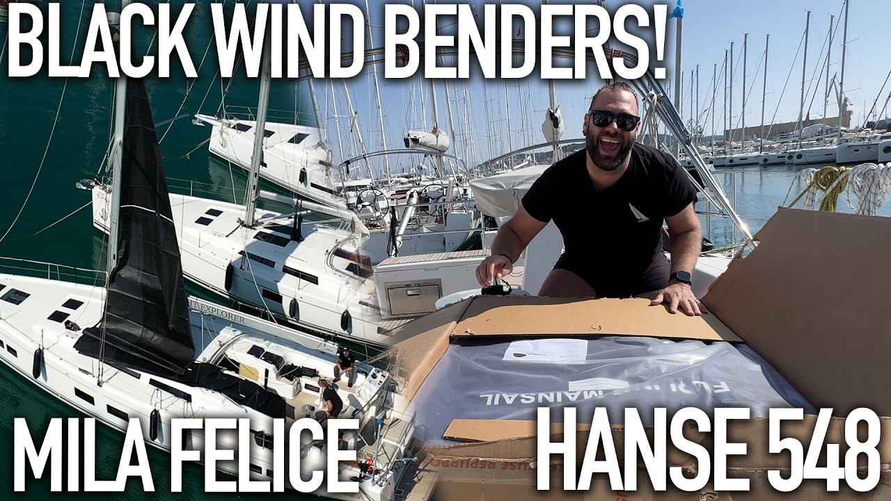 ⁣BLACK SAILS! Finally fitting Mila Felice' new wind benders