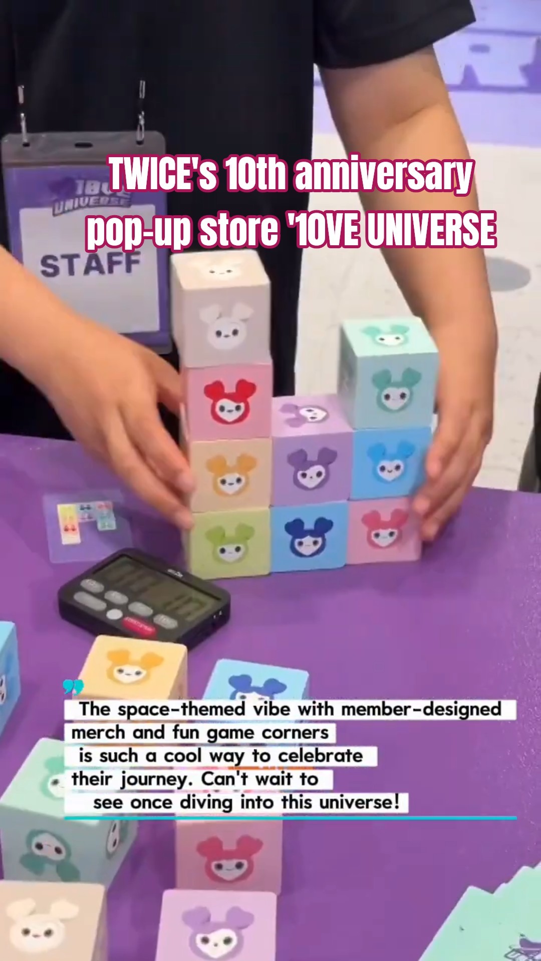 TWICE's 10th anniversary pop-up store '10VE UNIVERSE #twice