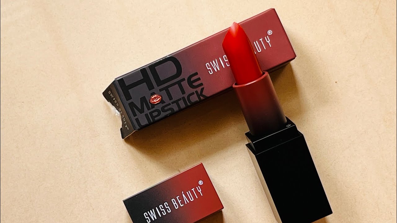 Swiss Beauty HD Matte Lipstick !Chocolava 11, short review ! YouTube