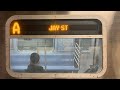 On board a Jay Street-Metrotech bound R179 A train from Inwood-207 Street to Jay Street-Metrotech