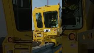 How they move highway dividers in seconds 🚛🛣️ #satisfying #engineering
