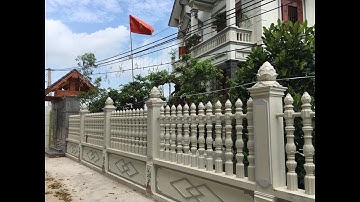 Cách thi công hàng rào bê tông ly tâm : phần1