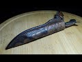 Making a dragon skin sheath for a folding knife #14