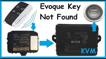 Range Rover Evoque-sleutel niet gevonden / KVM-module reparatie / Keyfob testen en debuggen