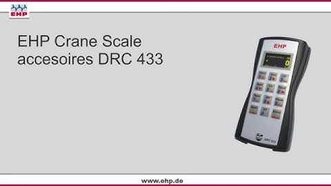 EHP DRC 433 Remote control with OLED display for cranescales crane scale