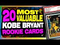 Top 20 KOBE BRYANT Rookie Cards to invest in before he gets into Hall of Fame!