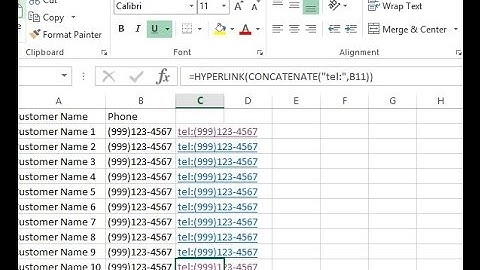 Enable Click to Call in Excel (Skype or Jabber)