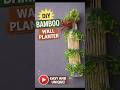 Bamboo Stick Wall Planter | Easy DIY Home Decor 🌿