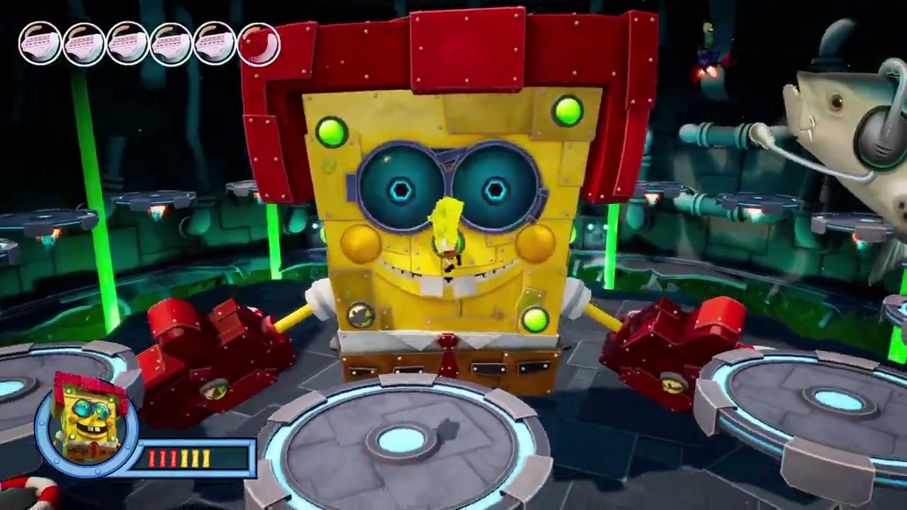 Chum Bucket Lab Boss Fight Spongebob Squarepants Battle for Bikini Bottom 「Spongebot Steelpant￼￼￼s」