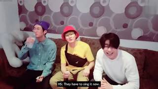 seungwoo and hanse calling out their best friend group sf9 for not giving them enough attention