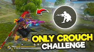 ONLY CROUCH CHALLENGE IN FREE FIRE || Desi Gamers