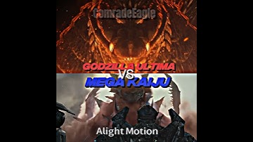Godzilla Ultima vs Mega Kaiju #edit #godzilla #godzillavs #shorts