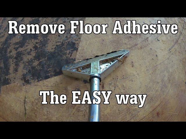 How to Remove Carpet & Vinyl Adhesive the Easy Way 