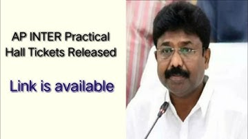 Ap Inter Practical Hall tickets 2022 || AP INTER PRACTICALS