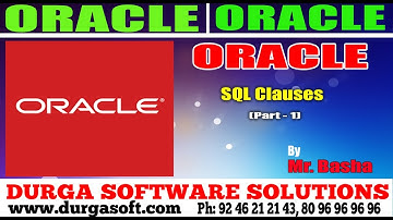Oracle Tutorial || Oracle| Sql clauses Part - 1 by basha