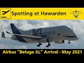 Beluga XL landing at Hawarden Airport - F-GLXH - XL #2 - HD - May 2021