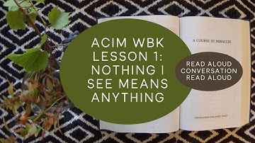 ACIM Workbook For Students Introduction and Lesson 1: Nothing I See Means Anything | ACIM Discussion