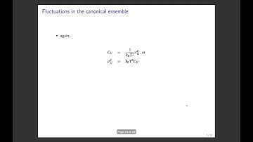 PHYS3113 Lecture 5 - Ensemble physics cont