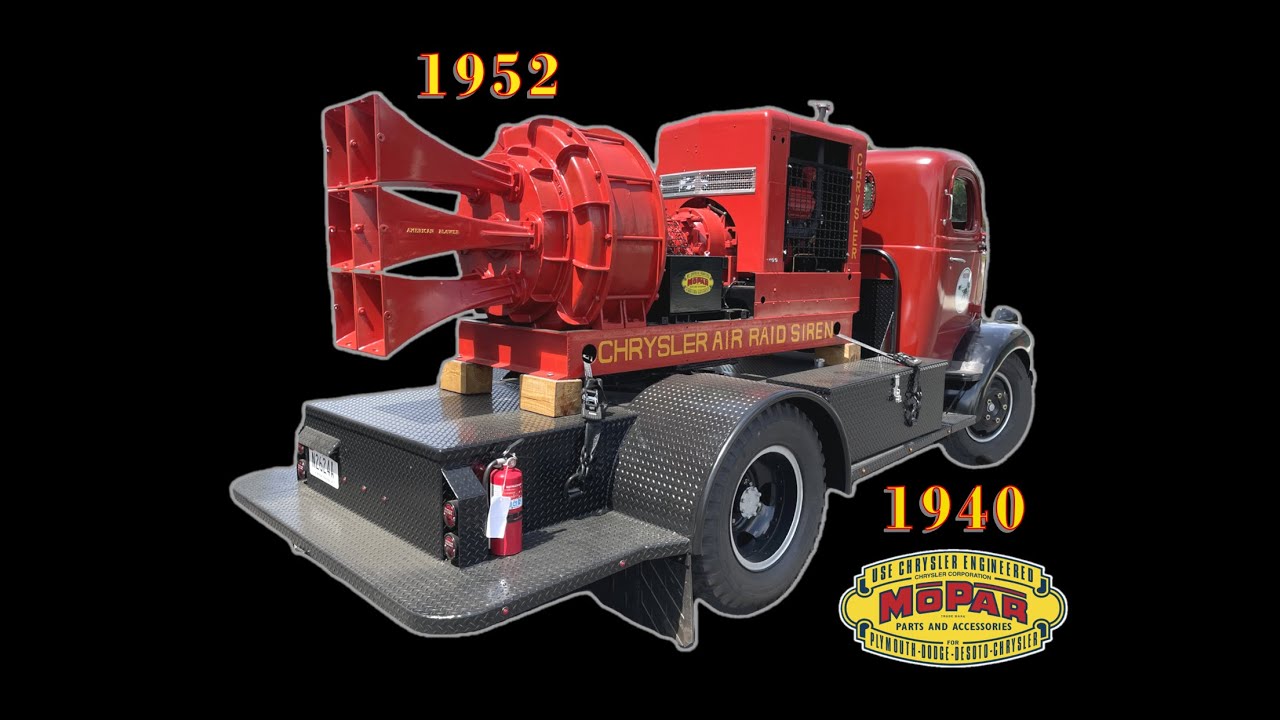 Frank Rhodes Vintage Dodge COE Air Raid Siren Truck