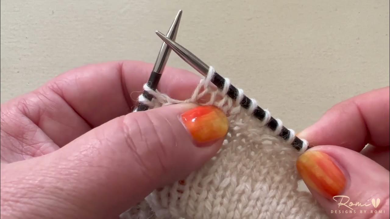 Teeny Tiny Tutorials, Basics Continental k1 tbl (knit one stitch