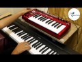 Yamaha p35 digital piano with behringer umx 250 alongside use demo