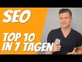 SEO Tricks & Trends 2022 ► Website in die Top 10 in 7 Tagen [LIVE OPTIMIERUNG]