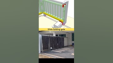 Slide Folding Gate 📌 #3dprinting #cad #engineering #fabrication #designing #manufacturing #door #3d