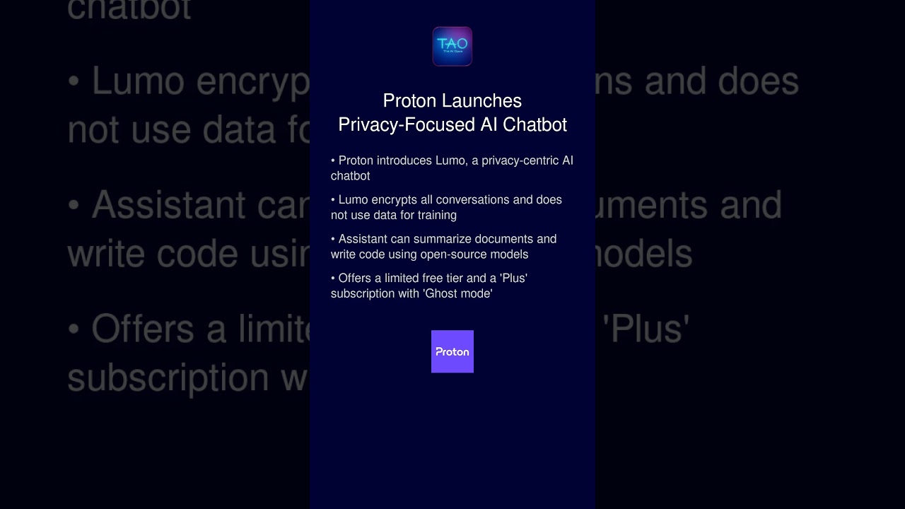 Proton Enters AI Market with Privacy-Focused Chatbot Lumo 