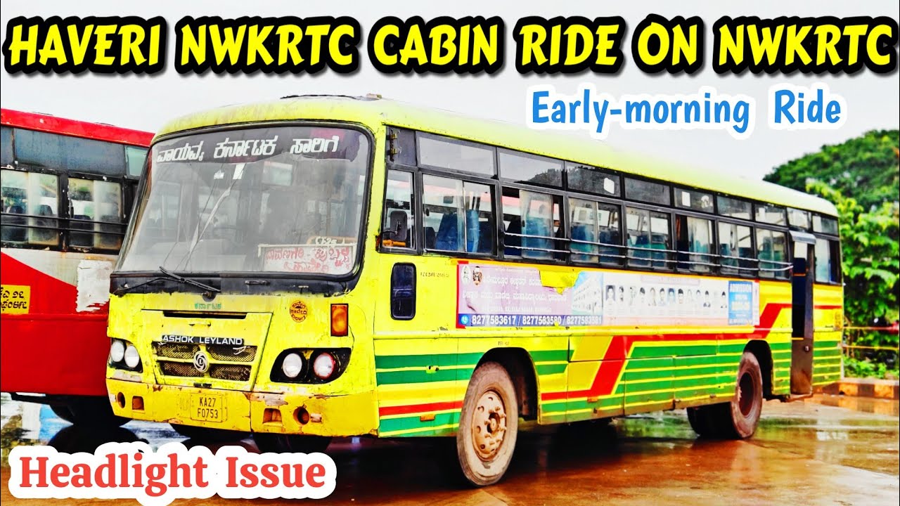 NWKRTC Cabin Ride on NH48 | Davanagere - Haveri #bus #travel #vlog #bussid #ksrtc #trending #viral