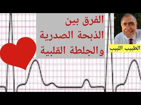 الفرق بين الذبحة الصدرية والجلطة او السكتة القلبية مع فيديوهات توضيحية