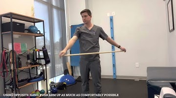 Dowel Assisted Shoulder Abduction - Scapular Plane