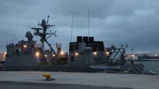 ミサイル艇うみたか 自衛艦旗降納 PG-828