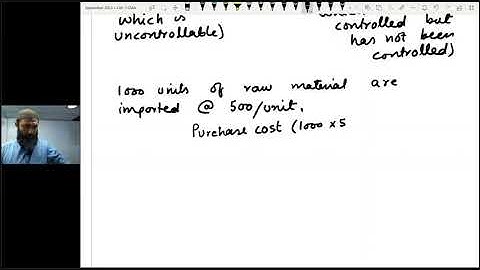 CAF03 CMA lecture no. 5 treatment of normal and abnormal loss by Sir JAWAD MEHMOOD SB