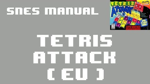 [SNES Manual] Tetris Attack (USA) Animated Game Manual - for Super Nintendo / Famicom