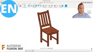 Fusion 360 | Moldeling a 3D Wooden Chair | Quick and Simple
