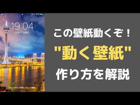 Iphoneの壁紙に動画を設定する方法 ダイナミック壁紙やお動画で 動く