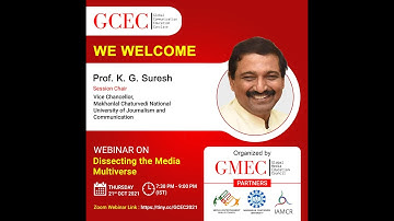 Dissecting the Media multiverse/ Prof KG Suresh, VC, MCU, Bhopal
