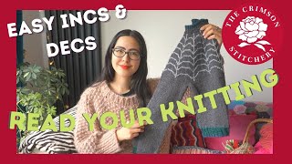 HOW TO TRACK INCREASES & DECREASES | knit faster & waste less time by reading your knitting
