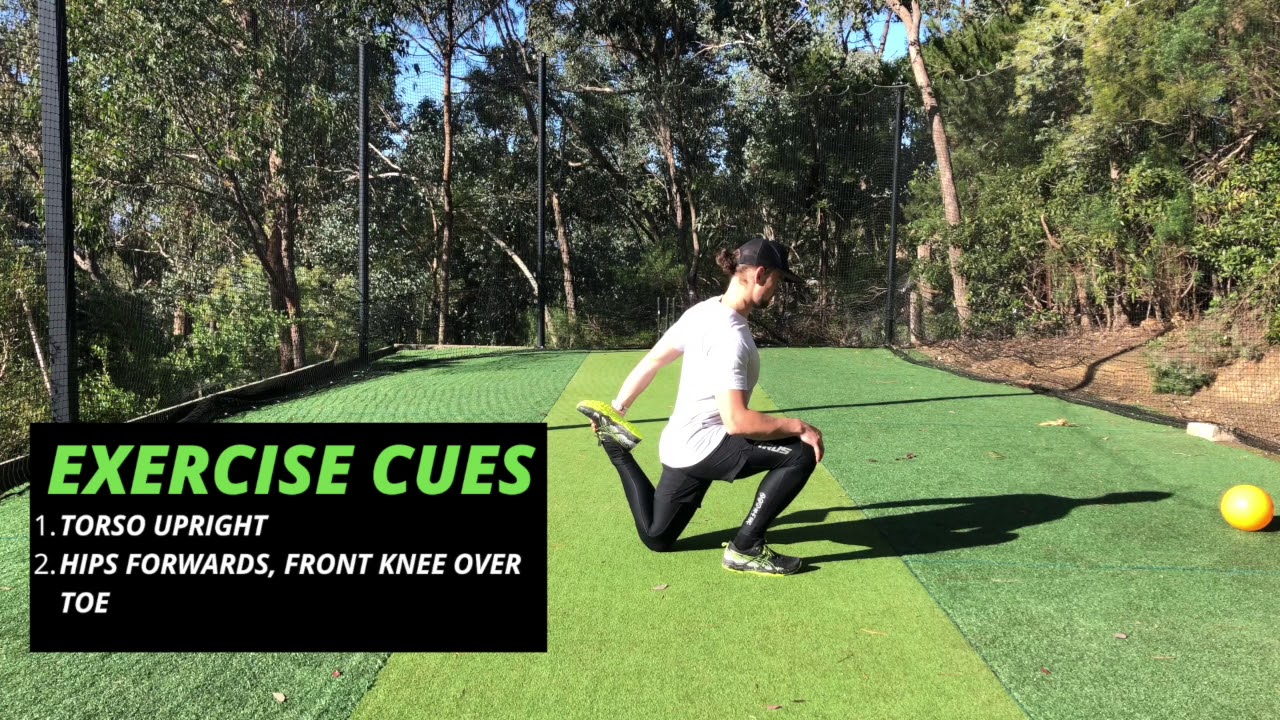 Quad stretch Rear foot elevated hold YouTube