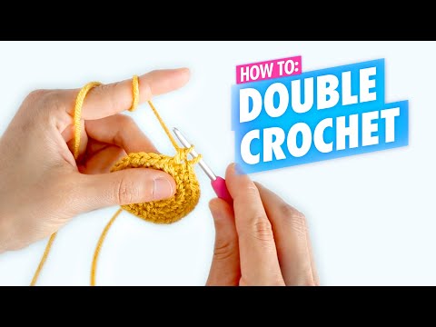 How To Crochet: Double Crochet for Beginners (DC) - Amigurumi Tutorial