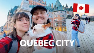 A CIDADE MAIS LINDINHA DO CANADÁ 🍁 Quebec City com o namorado e o Link 🐶 // EP12 (2023) 🇨🇦