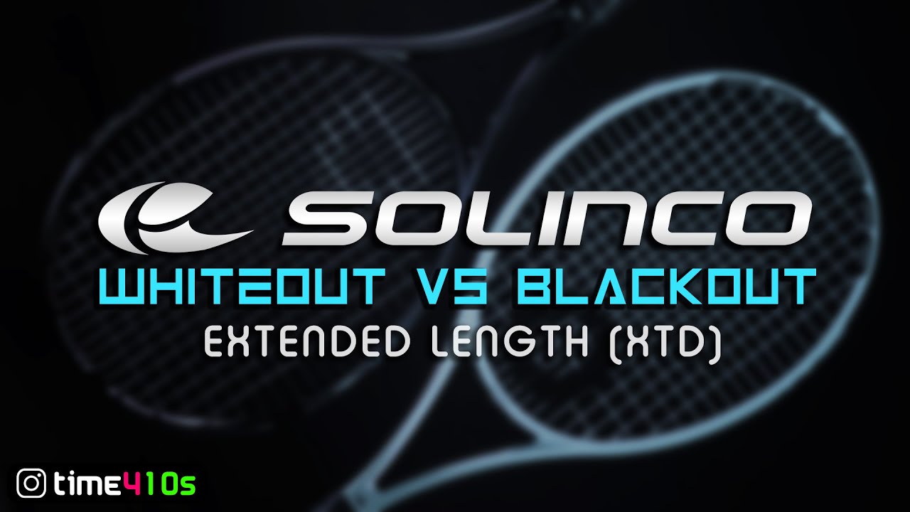 Solinco's Extended Rackets! Whiteout VS Blackout - YouTube