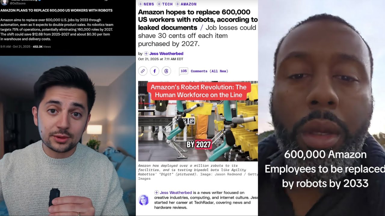 Amazon Automation: Plan to Replace 600,000 Workers By 2033 - YouTube