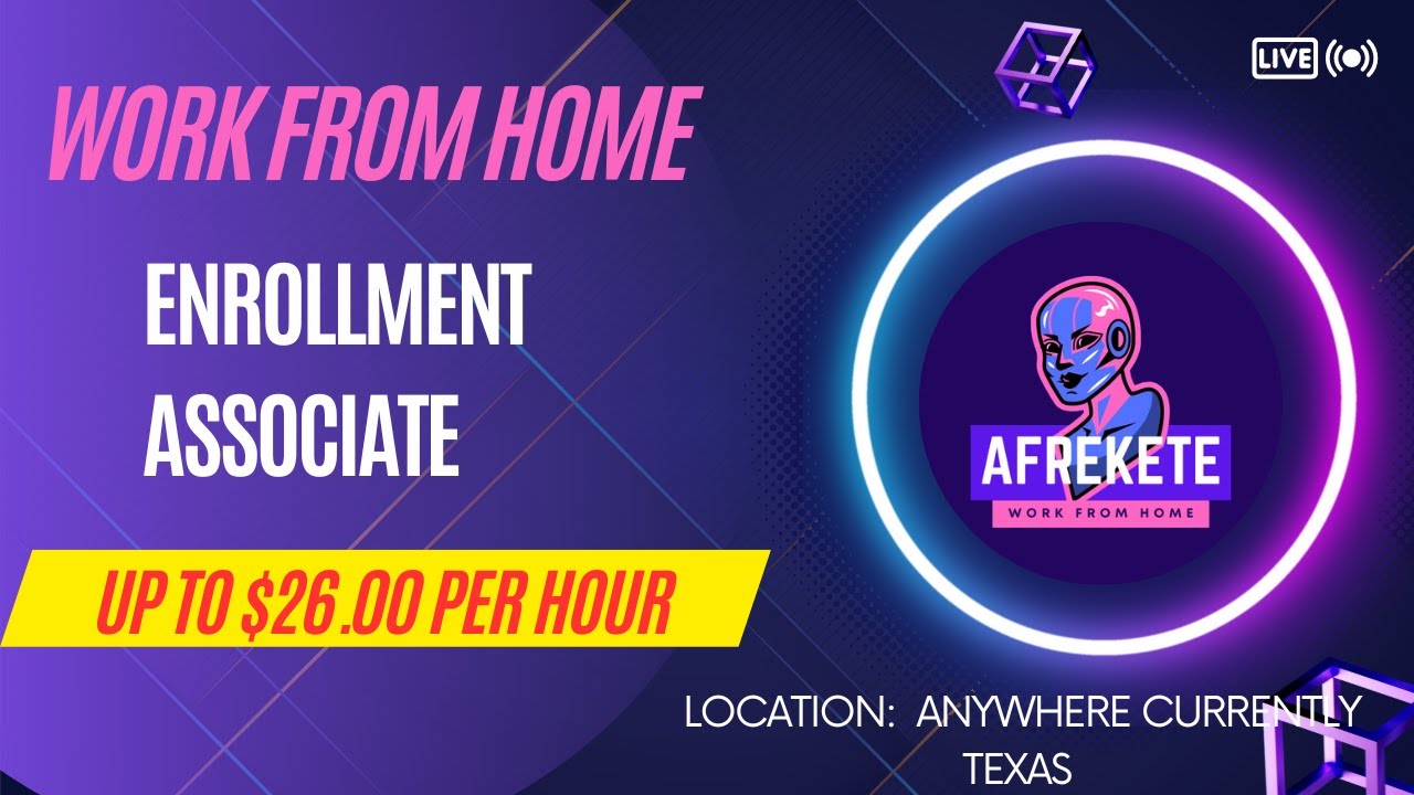 Work From Home Enrollment Associate Up To 19 To 26 00 Per Hour Hiring work-from-home-enrollment-associate-up-to-19-to-26-00-per-hour-hiring