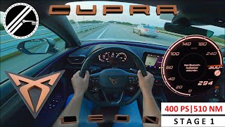 Cupra Leon St Vz 4Drive Stage 1 400 Ps Top Speed Drive German Autobahn No Speed Limit Pov