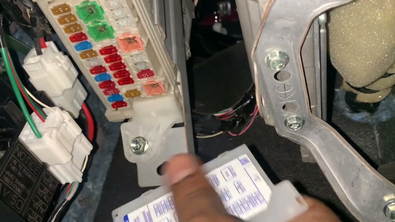 Fuse Box for reverse parking light and reverse parking sensors in Innova Crysta 2016