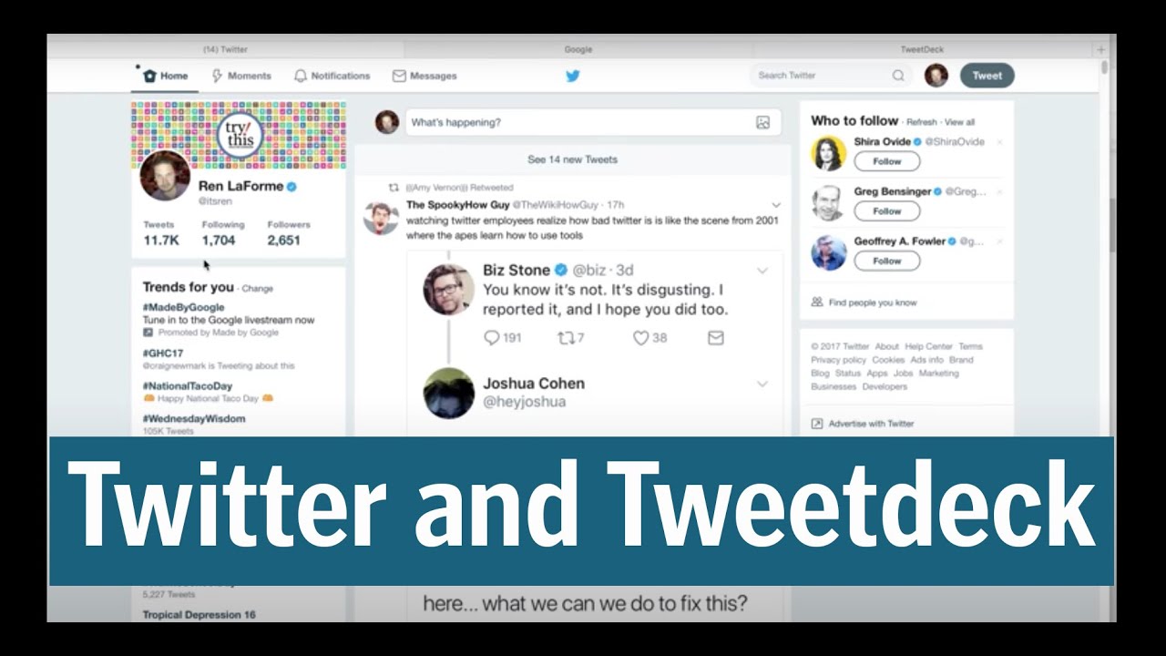 How to use Twitter Advanced Search and Tweetdeck to filter for the most