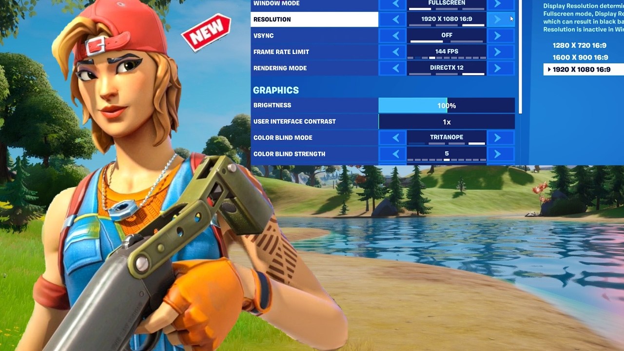 NOUVEAU PARAMETRE FORTNITE