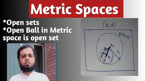 Open set. Every open Ball in a metric space is an open set by Shahzad Ahmed. #openball #openset