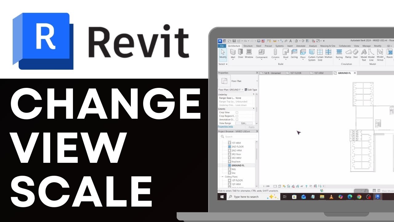 How to Change View Scale in Revit 2026 (Revit Tutorial) - YouTube